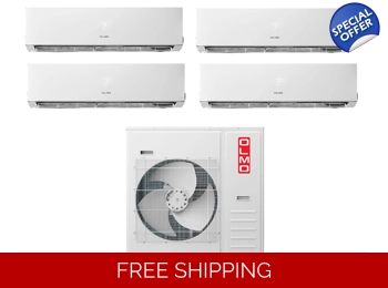 minimi OLMO Multi 4 Zone Ductless Mini Split Heat Pump AC